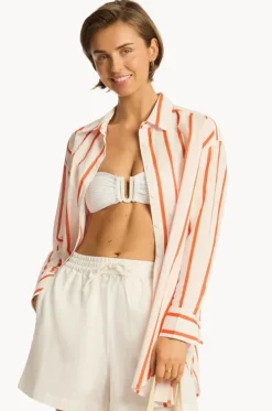 Corfu Stripe Shirt|Sea Level Hot