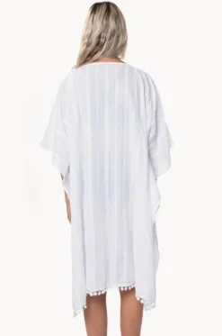 Cotton V Neck Kaftan|Capriosca Discount