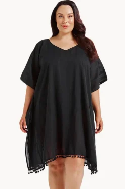 Cotton V Neck Kaftan|Capriosca Clearance