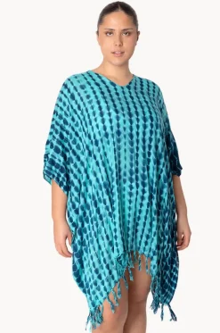 Crackle Tie Dye V Neck Cover Up|Sundrenched Discount
