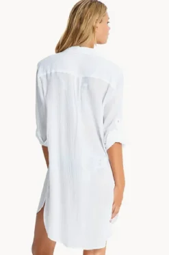 Crinkle Twill Beach Shirt|Seafolly Hot