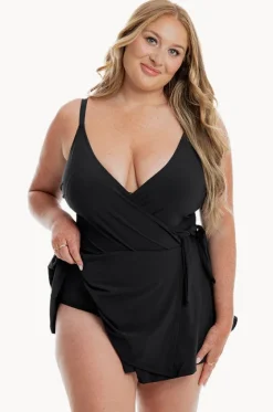 Cross Over Swim Dress|Togs Swimwear Discount