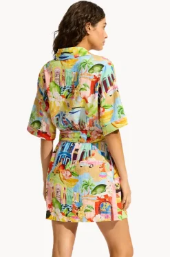 Cuba Mini Shirt Dress|Seafolly Outlet