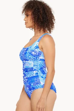 Delta Gathered Square Neck One Piece|Togs Swimwear