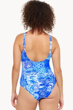 Delta Twist Front One Piece|Togs Swimwear Online