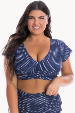 Dots Moulded Frill Wrap Bra|Capriosca Hot