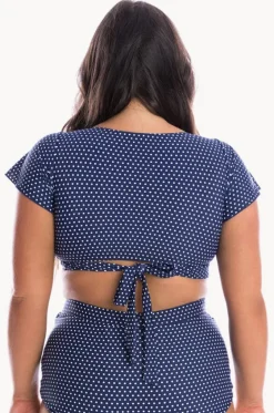 Dots Moulded Frill Wrap Bra|Capriosca Hot