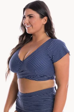 Dots Moulded Frill Wrap Bra|Capriosca Hot