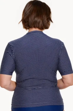 Dots Short Sleeve Suntop|Capriosca Online