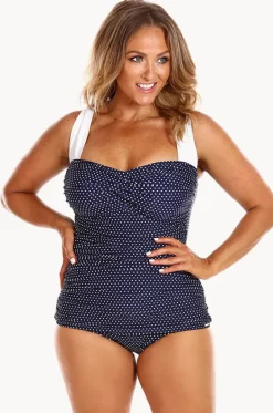 Dots Skirted Retro One Piece|Capriosca Outlet