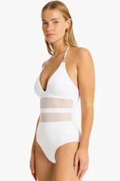 Drift Longline Halter One Piece|Sea Level