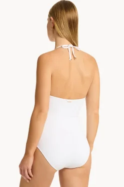 Drift Longline Halter One Piece|Sea Level