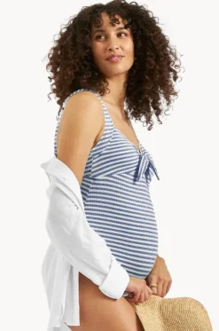 Dune Stripe One Piece|Ripe Maternity Discount