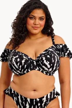 Echo Shell G Cup Ruffle Plunge Bra|Elomi Swimwear