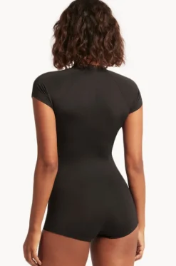 Eco Essentials Boyleg Sunsuit|Sea Level New