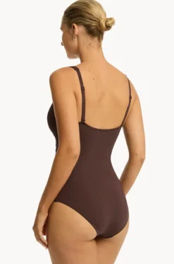 Eco Essentials Cross Front One Piece|Sea Level Sale