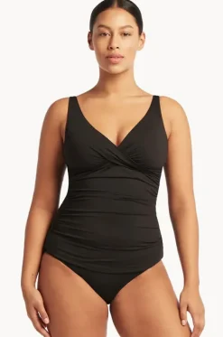 Eco Essentials Cross Front Tankini Separate|Sea Level Discount