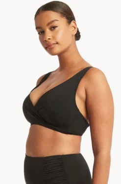 Eco Essentials Cross Front Bra|Sea Level Outlet