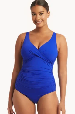 Eco Essentials Cross Front One Piece|Sea Level New