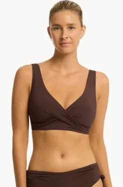 Eco Essentials Cross Front Bra|Sea Level Best