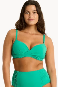 Eco Essentials D/DD Cup Cross Front Bra|Sea Level Hot
