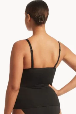 Eco Essentials DD/E Cup Cross Front Tankini Separate|Sea Level Hot