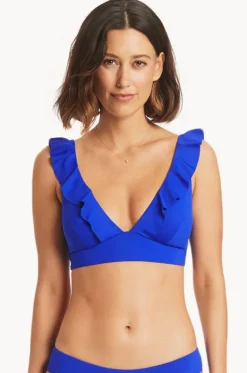 Eco Essentials Frill Bra|Sea Level