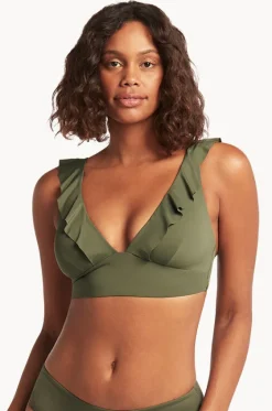 Eco Essentials Frill Bra|Sea Level Hot
