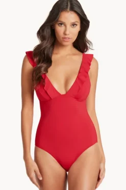 Eco Essentials Frill One Piece|Sea Level Best