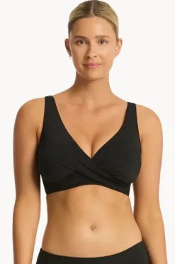 Eco Essentials G Cup Cross Front Bra|Sea Level Best