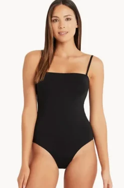 Eco Essentials High Leg Bandeau One Piece|Sea Level Outlet