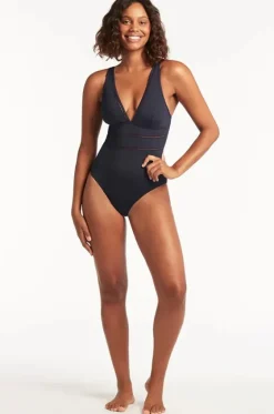 Eco Essentials Spliced One Piece|Sea Level Discount