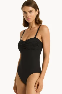 Eco Essentials Twist Bandeau One Piece|Sea Level Sale