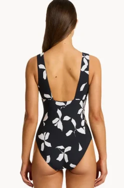 Elora Bloom Plunge One Piece|Jets Outlet