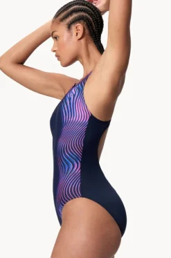 Engineered Print Butterfly Back One Piece|Speedo