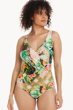 Fiji Surplice One Piece|Togs Swimwear Sale