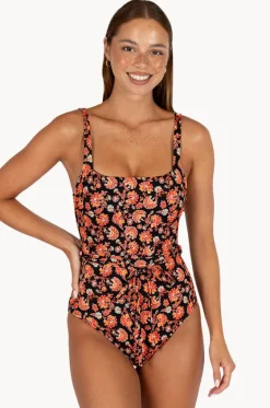 Flamenco Square Neck One Piece|Baku