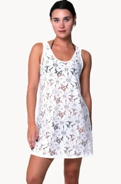 Floral Crochet Tank Dress|J.valdi Best