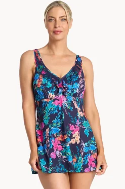 Fresia Mesh Ruffle Swim Dress|Jantzen Clearance