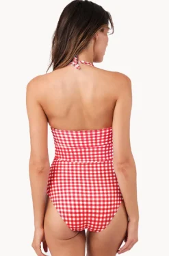 Gingham Bustier Balconette One Piece|Une Piece