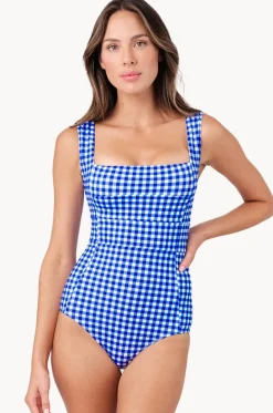 Gingham Classic Square Neck One Piece|Une Piece Outlet
