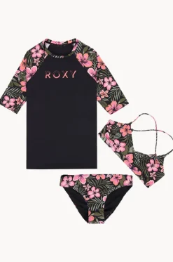 Girls Active Floral 3 Piece Set|Roxy Hot