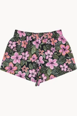 Girls Active Floral Boardshort|Roxy Outlet