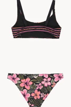 Girls Active Floral Bralette Set|Roxy Discount