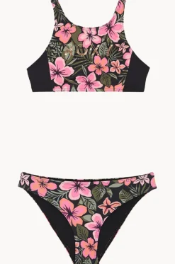 Girls Active Floral Crop Set|Roxy