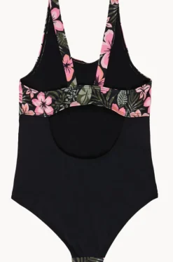 Girls Active Floral One Piece|Roxy Outlet