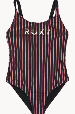 Girls Active Stripe One Piece|Roxy