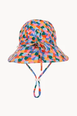 Girls Art Fun Wide Brim Swim Hat|Acorn Online