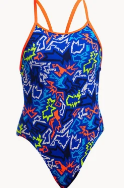 Girls Broken Hearts Diamond Back One Piece|Funkita New