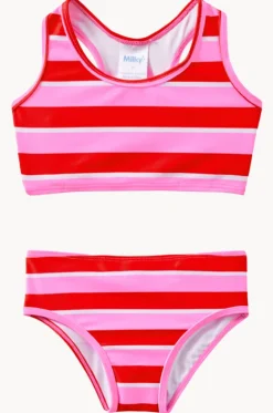 Girls Candy Stripe Crop Set|Milky New